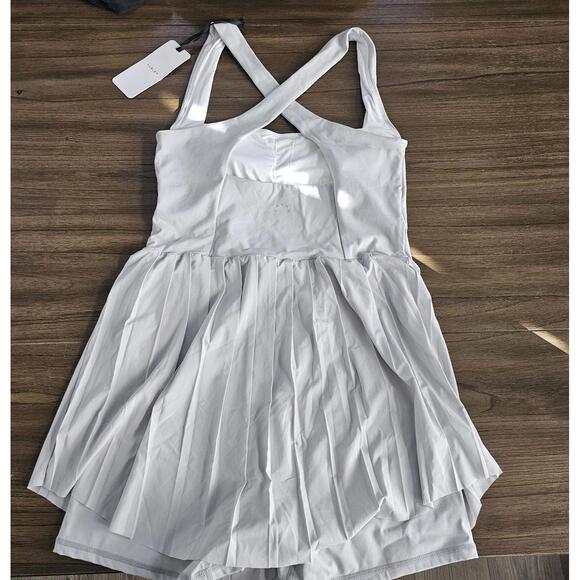 Varley Carina Dress Light Gray Women's Sizw Lrg NWT - Picture 10 of 14